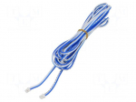 Cable | both sides,XHP-2 | blue/white | 5m | Contacts ph: 2mm
