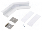Connector 135&deg; | white | aluminium | Application: VARIO30-05