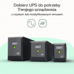 Green Cell uninterruptible power supply (UPS) Line-Interactive 0.75 kVA 480 W 4 AC outlet(s)