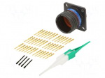 Connector: military | socket | male | PIN: 37 | straight | crimped | 5A