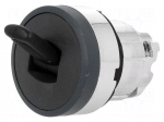 Switch: toggle | Stabl.pos: 2 | 22mm | black | Illumin: none | IP66 | Pos: 2