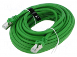 Patch cord | S/FTP | Cat: 6a | RJ45 plug,both sides | wire | OFC | 15m