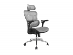 Equip Ergonomic Premium Office Chair with Headrest and Armrests, Grey