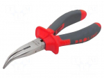 Pliers | curved,half-rounded nose | 160mm