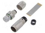 Connector: M12 | plug | PIN: 4 | male | industrial | 60V | straight | IDC