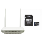 PNI House WIFI800 wireless NVR package, 8 channels 5MP or 4 channels 4K 8MP, voice prompt and PNI 128GB MicroSD memory card included