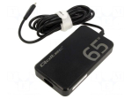 Power supply: switching | 5VDC,9VDC,12VDC,15VDC,20VDC | 3.25A