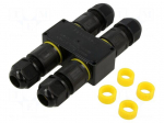 Connector: AC supply | snap-on | IP68 | Body: black