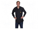 Coat | ESD,unisex | black | XL | cotton,polyester,conductive fibers