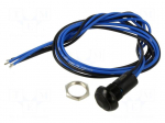 Switch: push-button | Pos: 2 | SPDT | 0.5A/48VAC | 0.2A/48VDC | ON-(ON)