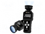 Meter: tachometer, LED stroboscope | Display: LCD 2,1" | IP20