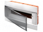 Enclosure: for modular components | IP40 | plaster embedded | white