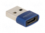 Adapter | USB 2.0 | USB A plug,USB C socket