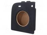 Car loudspeaker enclosure | MDF | gray melange | textil | 15l | 250mm