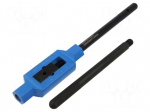 Tap wrench | Grip capac: M9-M27 | L: 480mm | zinc alloy | Silver