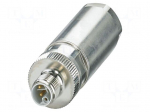 Connector: M12 | plug | PIN: 5 | 63V | straight | IP65 | push-lock | 16A