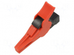 Crocodile clip | 32A | 1kV | red | Grip capac: max.34mm