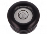 Spirit level | with flange | H: 10mm | &Oslash;mount.hole: 18mm | aluminium