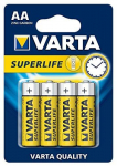 Varta Superlife AAA Zinc-Carbon Batteries, 4-Pack