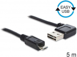 DeLOCK USB2.0 A 90 &deg;> Micro-B 5m