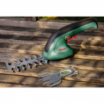 Bosch Cordless Shrub and Grass Shears EasyShear Set, 3.6V, Shrub Shears (green/black, Li-Ion Battery 1.5Ah)