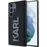 Karl Lagerfeld KLHCS23L3DMBKCK 3D Rubber Glitter Logo Hardcase for Samsung Galaxy S23 Ultra S918 / black
