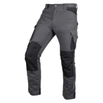 Spodnie robocze Mix&Match, Canvas, wzmocnienia z Cordury, szaro-czarne, rozmiar L