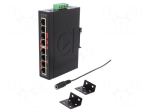 Industrial module: switch Ethernet | unmanaged | 12&divide;48VDC | RJ45