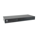 LevelOne KVM-3216 KVM l&uuml;liti, riiulisse paigaldamise v&otilde;imalus, Black