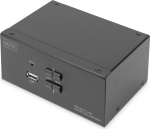 L&uuml;liti Digitus KVM Digitus l&uuml;liti 2 pordiga, topeltkuva, 4K, DP