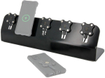 Laadija Mobilis Mobilis 020010 kaasaskantavate seadmete HDD, s&uuml;learvuti, viedtālrunile Black vahelduvvool, USB juhtmevaba laadimine kiire laadimine sisemine