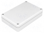 Enclosure: multipurpose | X: 80mm | Y: 120mm | Z: 27mm | ABS | grey | gasket