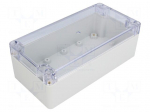 Enclosure: multipurpose | X: 80mm | Y: 160mm | Z: 55mm | polycarbonate