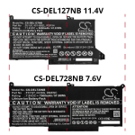 7500 mAh for Dell 2X39G,DM3WC,F3YGT,KG7VF,OG74G,0DM3WC,0F3YGT,451-BBYE,453-BBCF
