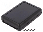 Enclosure: multipurpose | X: 75mm | Y: 105mm | Z: 26mm | ABS | black