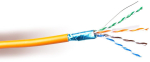 KABEL SKRĘTKA GETFORT PREMIUM CAT.6 F/UTP LSOH 1m