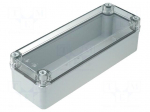 Enclosure: multipurpose | X: 80mm | Y: 230mm | Z: 65mm | PICCOLO | grey