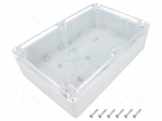 Enclosure: multipurpose | X: 140mm | Y: 210mm | Z: 60mm | ZP | ABS | gasket