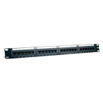 Komutācijas patch panelis 19'' 1U LK-5005-Cat6, UTP, Cat.6, 24 ports