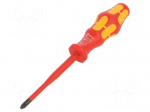 Screwdriver | insulated,slim | Phillips | PH2 | Blade length: 100mm