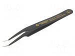Tweezers | non-magnetic | Blade tip shape: sharp,bent | ESD