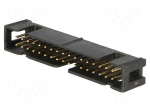 Socket | IDC | male | PIN: 34 | straight | THT | gold-plated | 2A | 2.54mm