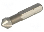 Countersink bit | Mounting: 1/4" (C6,3mm) | &Oslash;: 2&divide;8.3mm