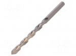 Drill bit | for concrete | &Oslash;: 8mm | L: 120mm | metal | cemented carbide