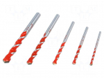 Drill set | Pcs: 5 | Mat: steel | &Oslash;: 10mm,4mm,5mm,6mm,8mm