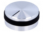 Knob | with pointer | aluminium,plastic | &Oslash;shaft: 6mm | &Oslash;31.9x14mm