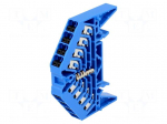 Splice terminal: rail | 1.5mm2 | ways: 1 | terminals: 16 | blue | 250VAC