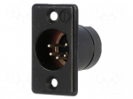 Socket | XLR | male | PIN: 5 | straight | soldering | Contacts: brass | 50V