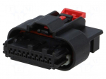 Connector: automotive | Mini50 Sealed | plug | female | PIN: 10 | black