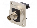 Connector: fiber optic | coupler | ST,both sides | Mat: metal